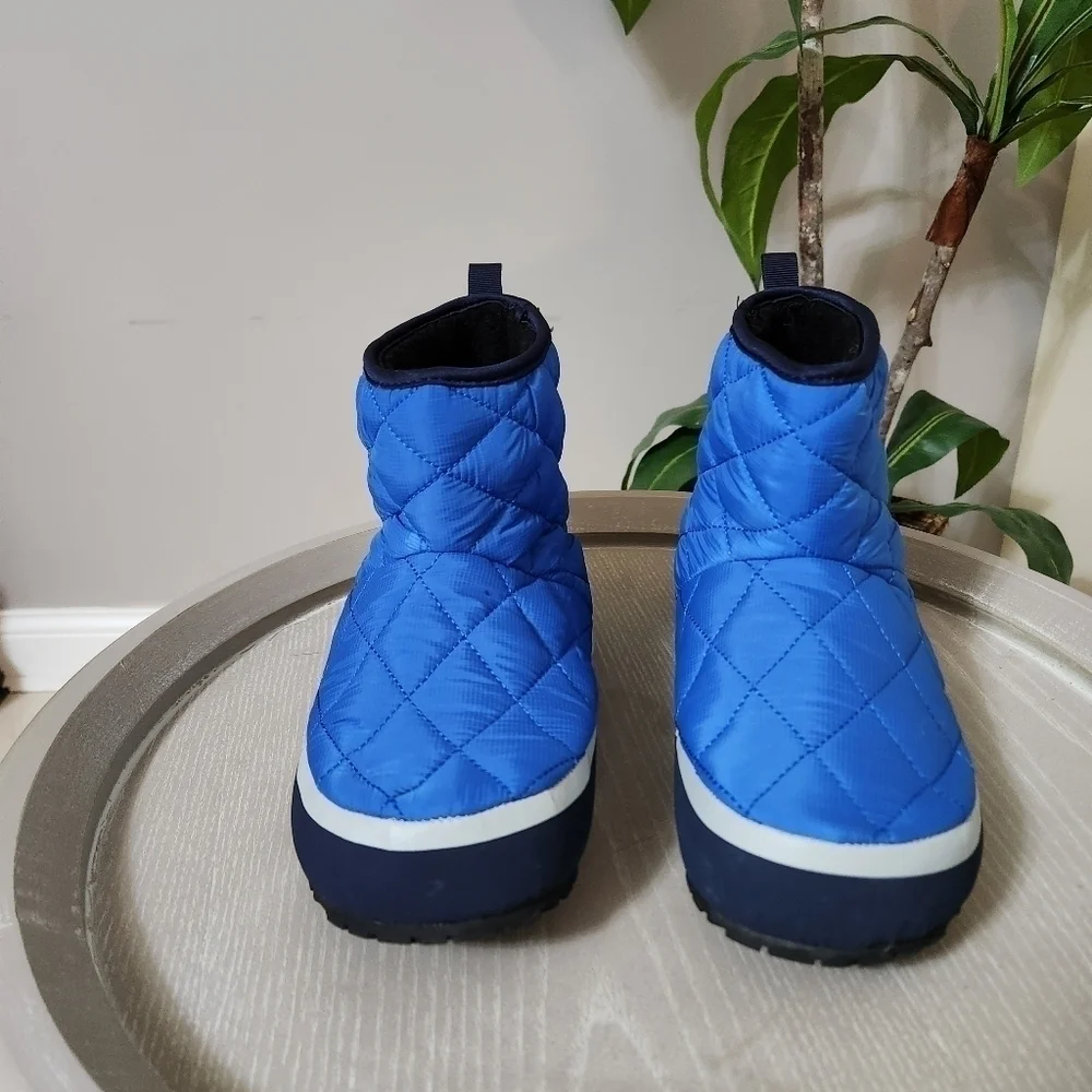 NWT Kamik Kids' Puffy Slip-On Mid Winter Boots Blue Size 5